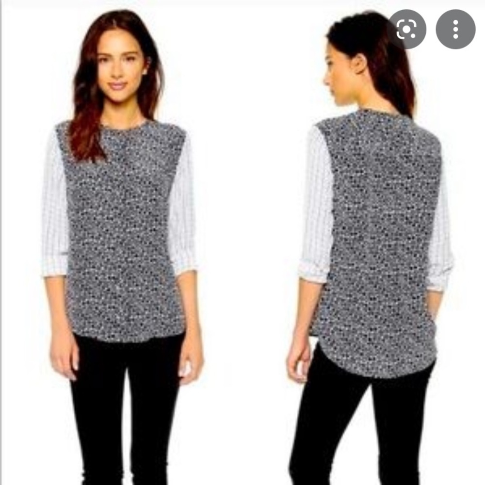 Contrast Pattern Button Down - image 2